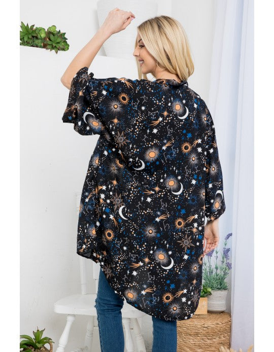Kimono MOONS & STARS